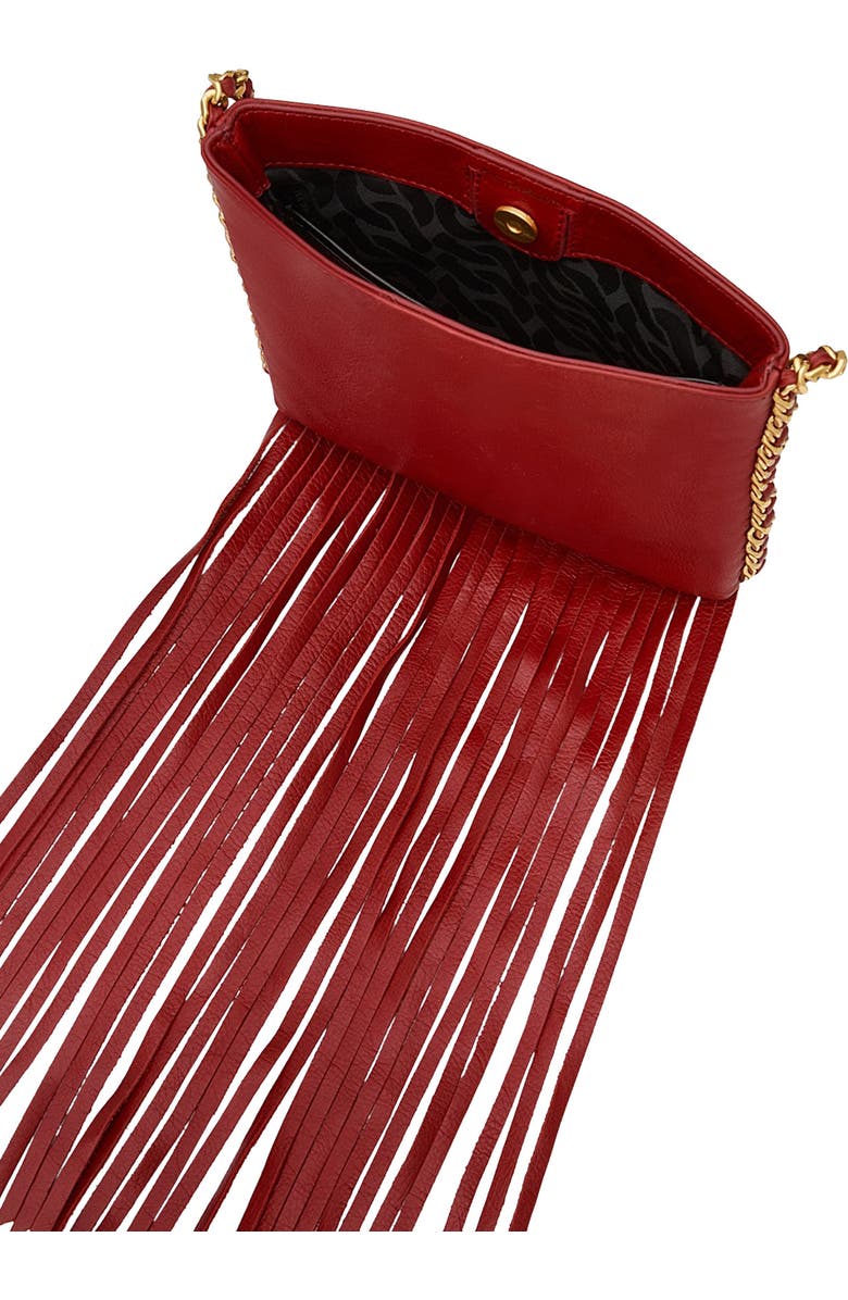 Rebecca Minkoff Carly Fringe Crossbody Bag, Alternate, color, Siren Rm
