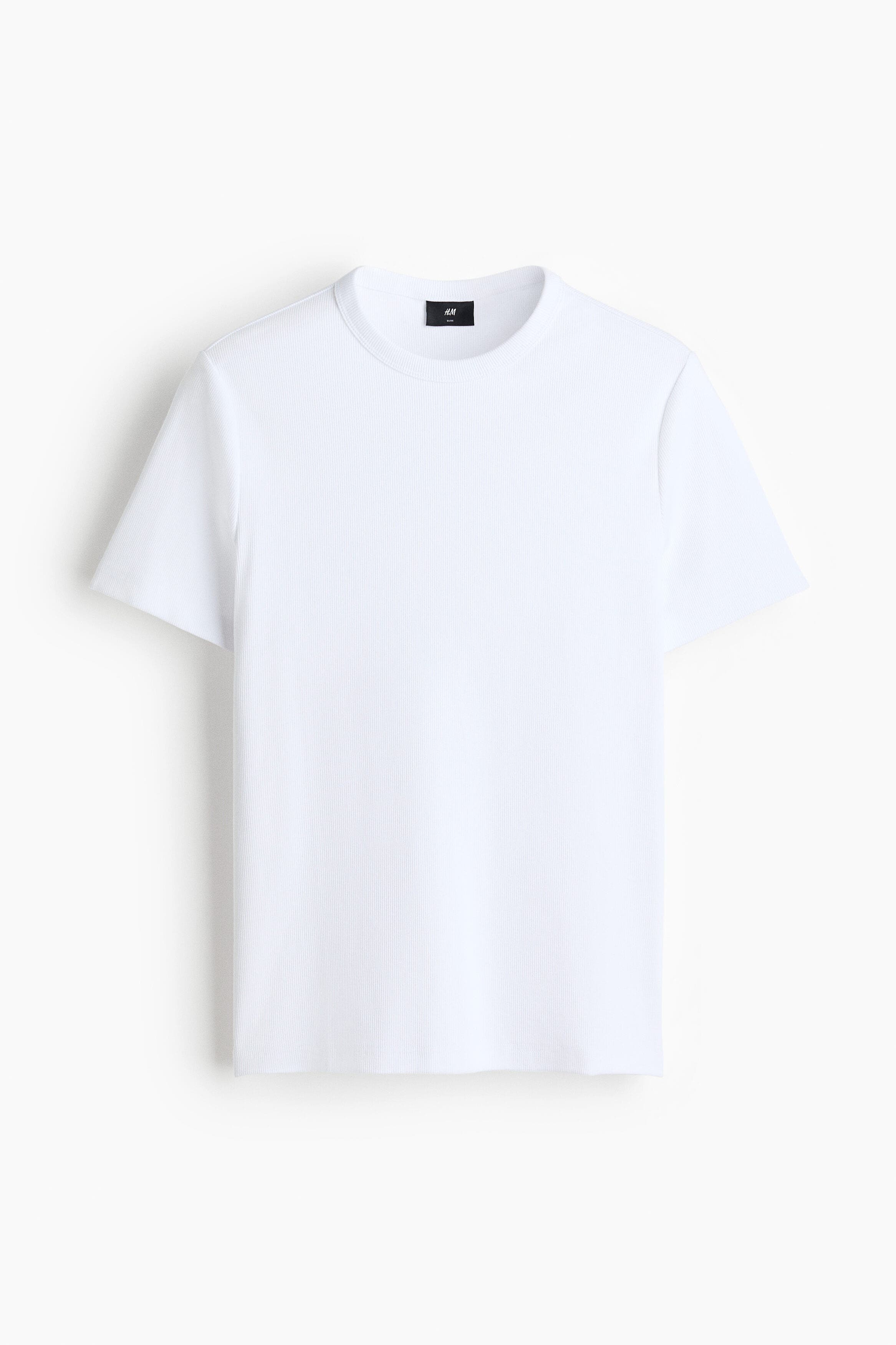 Slim Fit Ribbed T-shirt - image 3