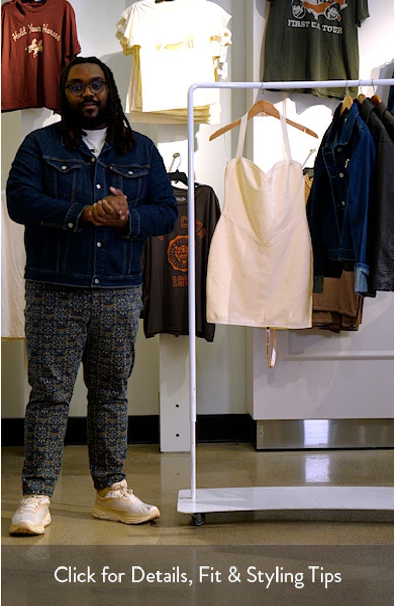 The Supermodel Halter Neck Bandage Minidress, sales video thumbnail