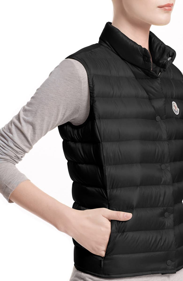 Moncler 'Liane' Water Resistant Short Down Vest, Alternate, color, 