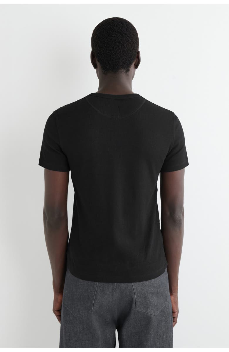 COS Slim-Fit Ribbed Henley T-Shirt, Alternate, color, 