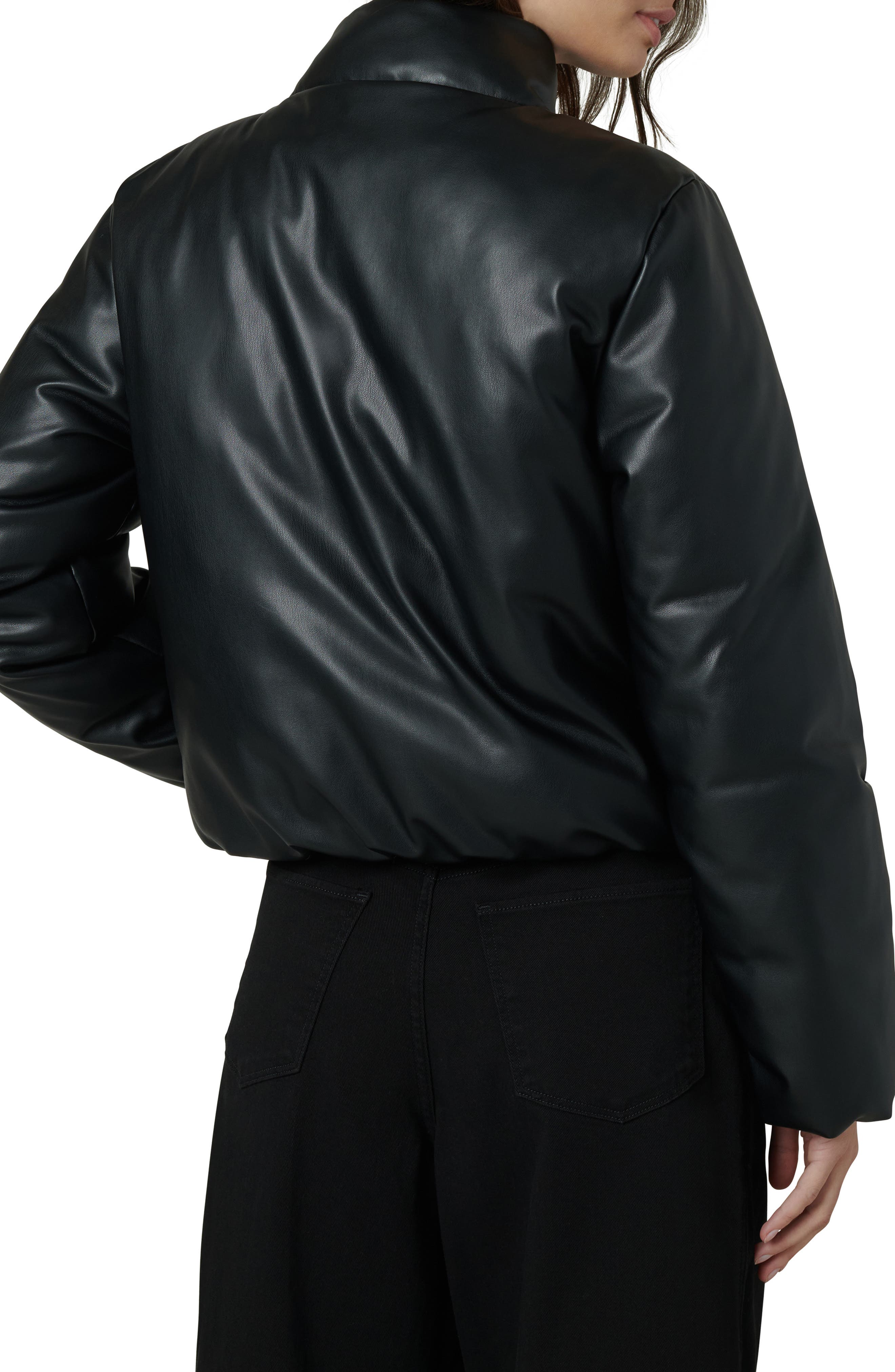 The Kiki Faux Leather Bomber Jacket - image 2