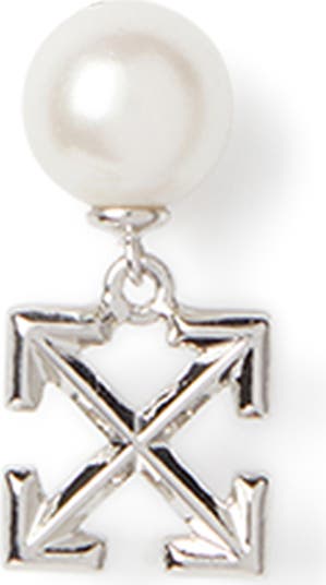 OFF WHITE Men's Arrow Pearl Mono Earring Nordstrom