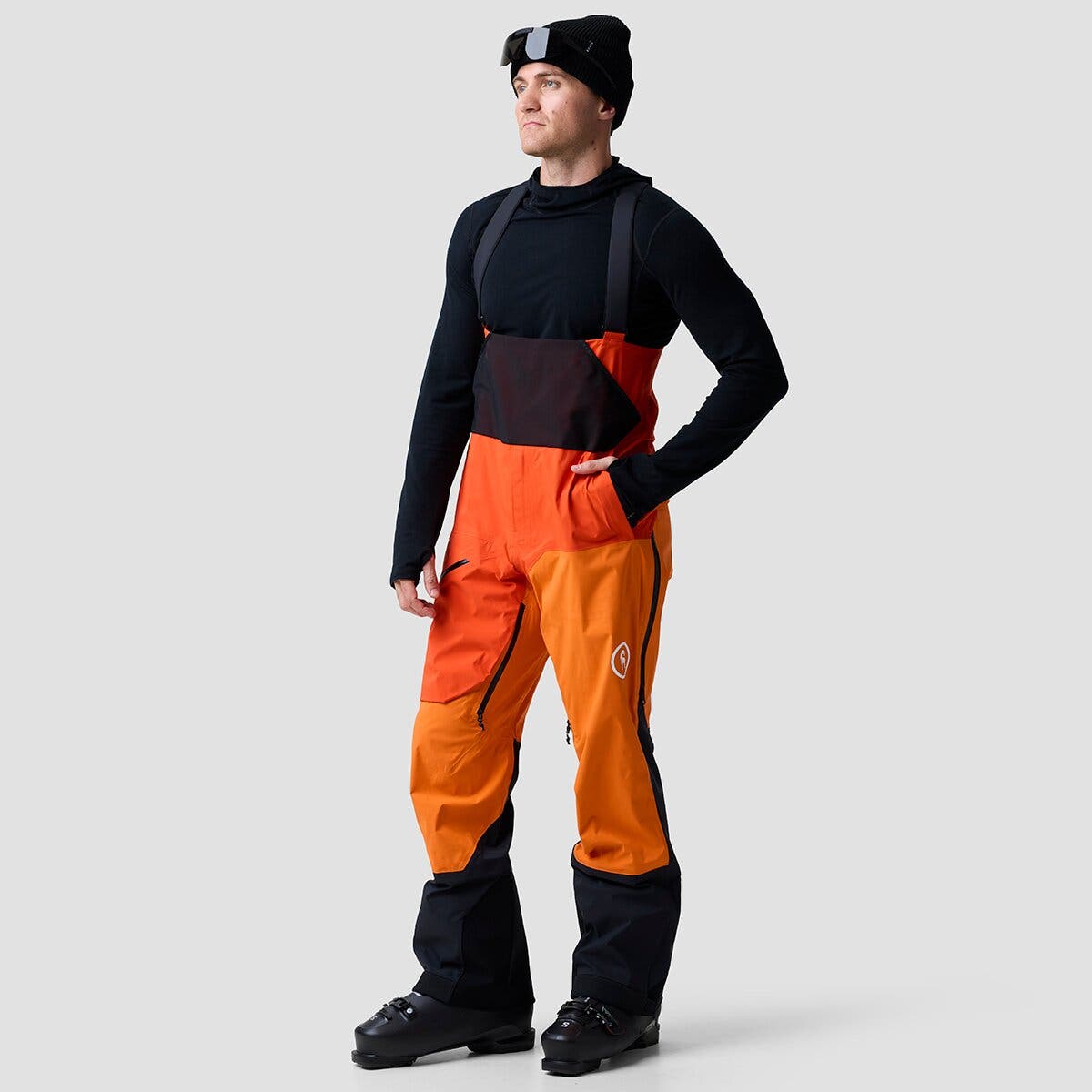 selected Route Red/Boundary Orange