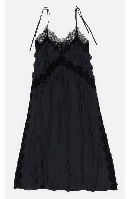 Bimba Y Lola Fluid Lace Dress In Blue
