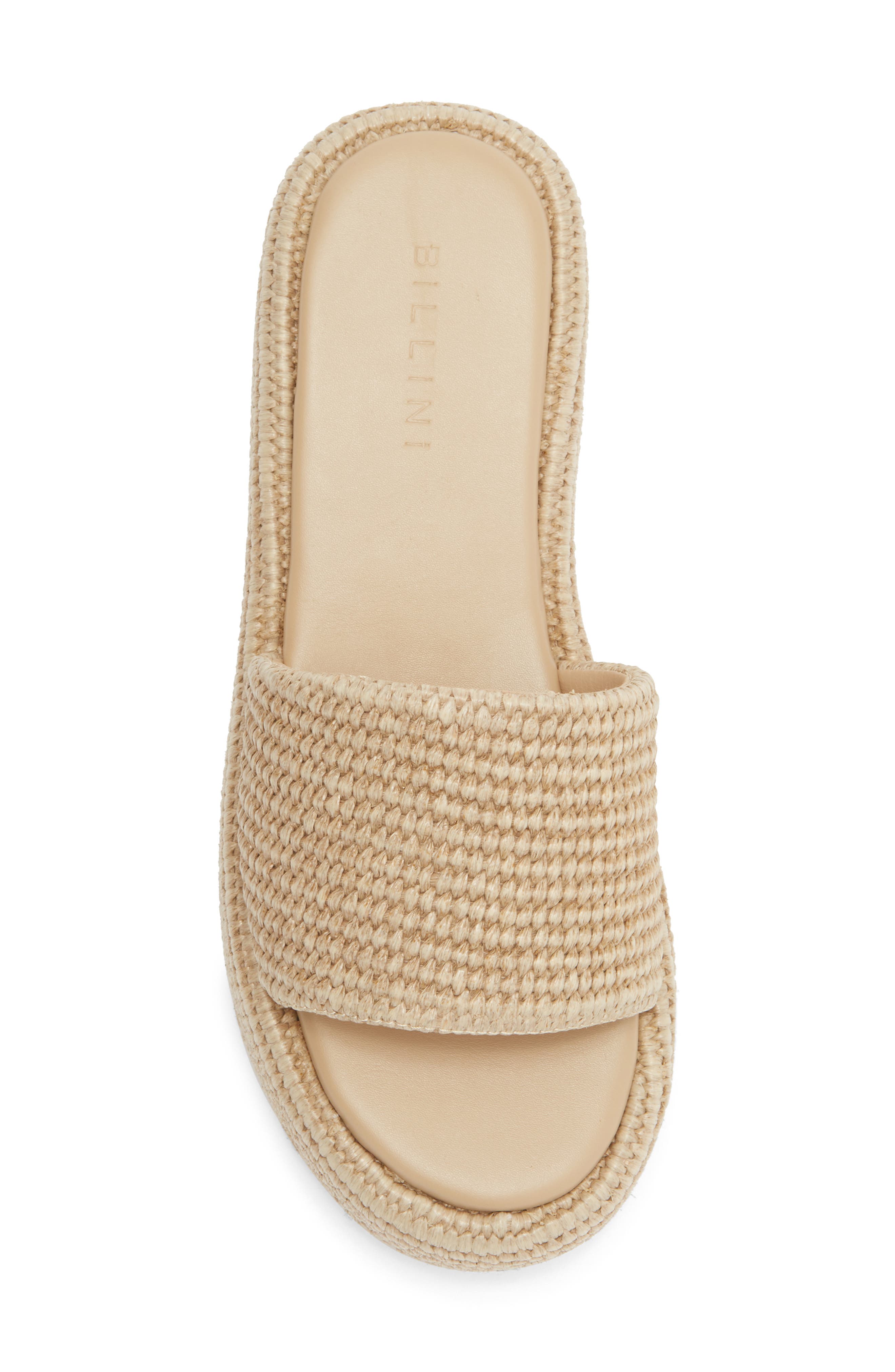 Billini Zabella Platform Sandal, Alternate, color, Natural Raffia