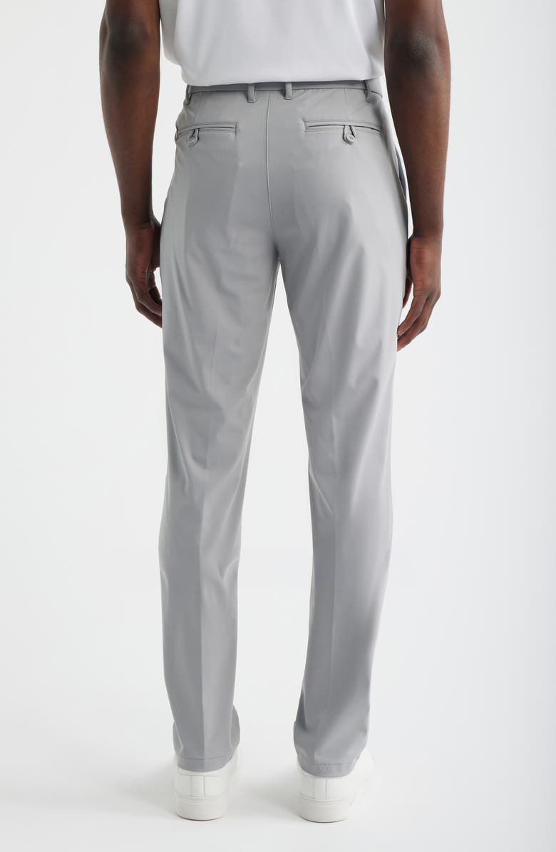 Scott Barber Sono Flat Front Stretch Chinos, Alternate, color, Silver