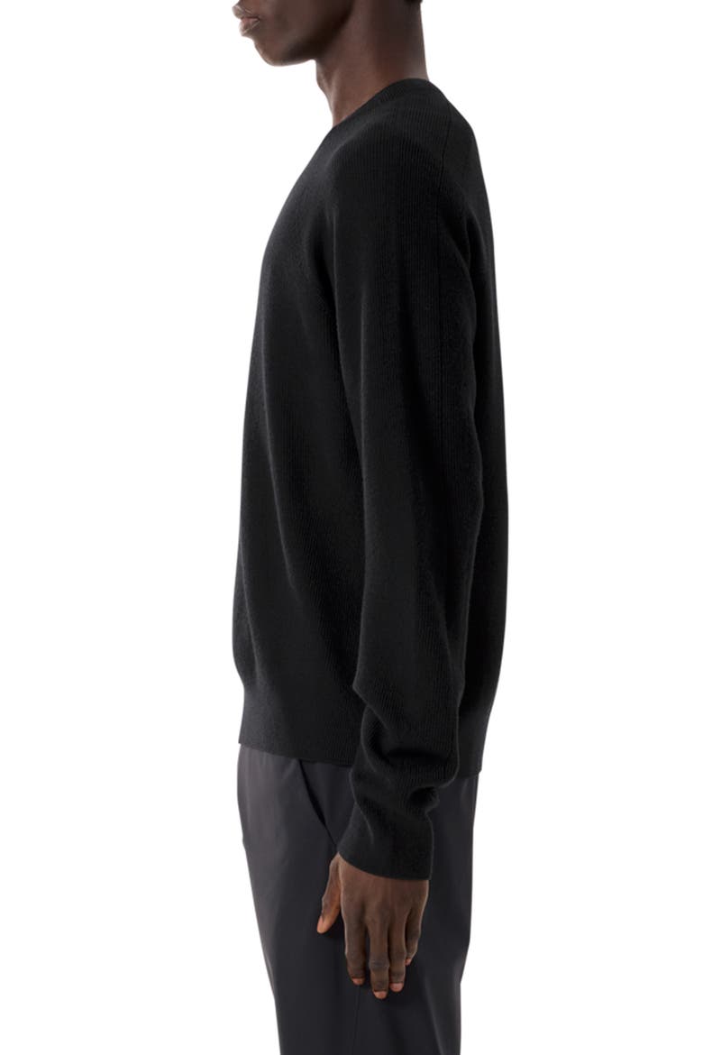 Wool Blend Sweater, Alternate, color, BLACK