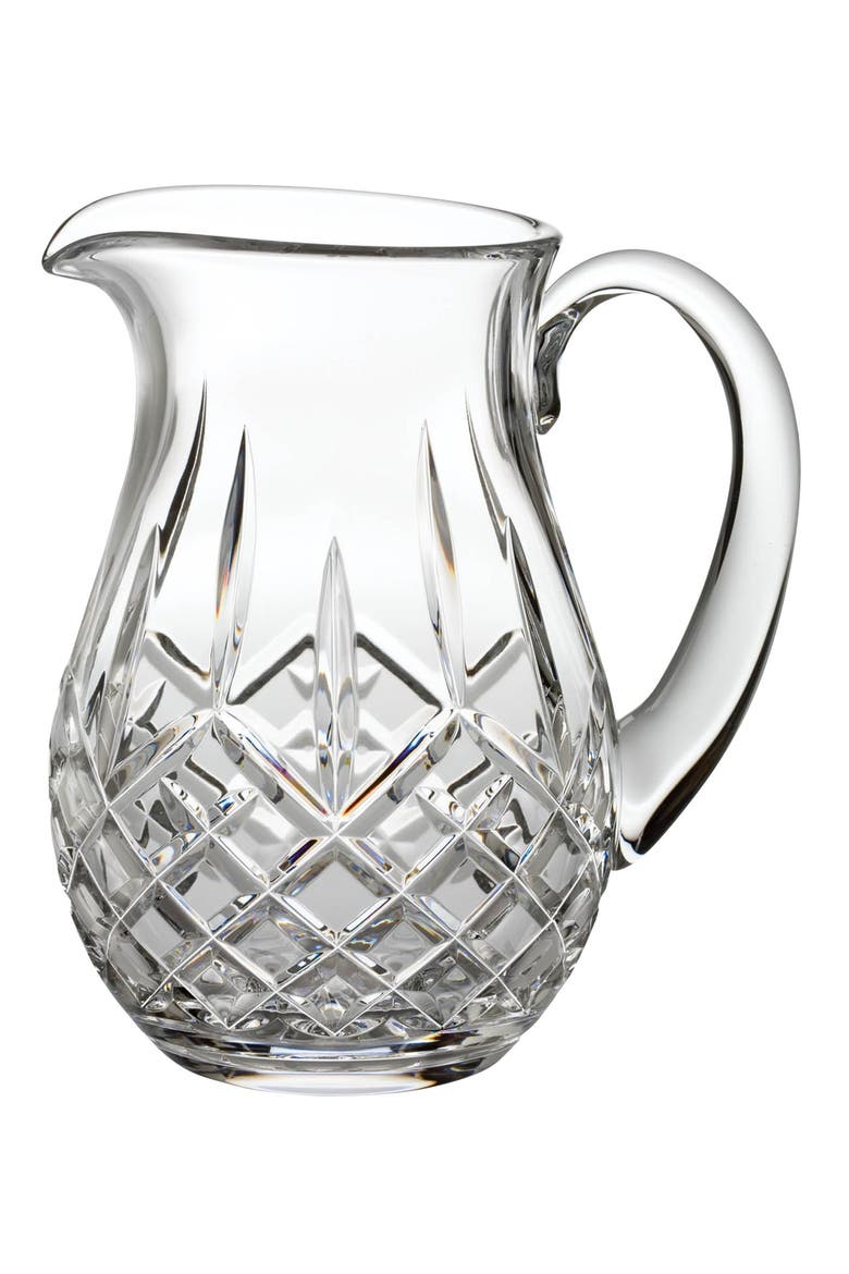 Lismore Lead Crystal Pitcher, Alternate, color, CLEAR