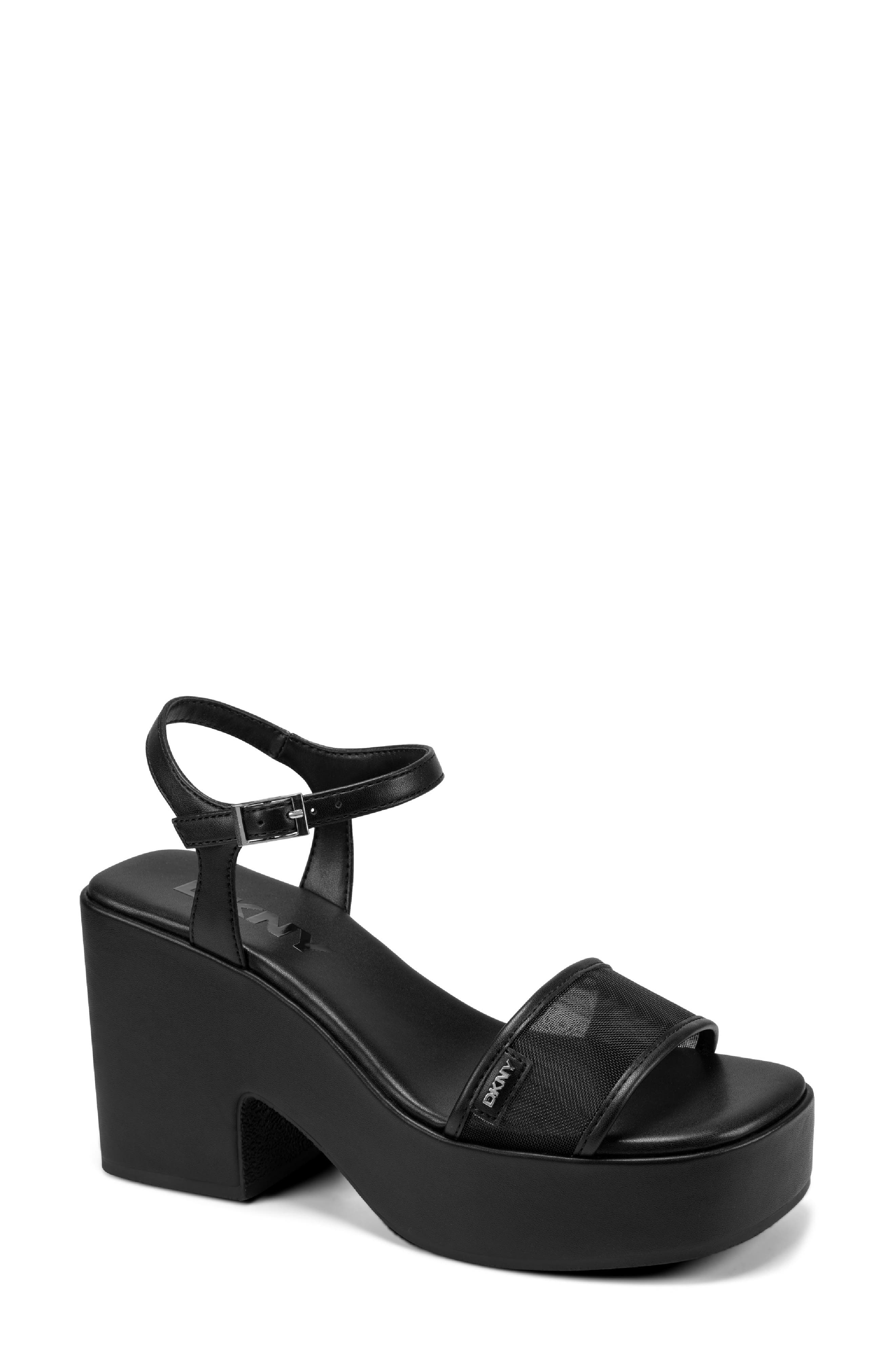 DKNY Mavelle Ankle Strap Platform Sandal, Main, color, 