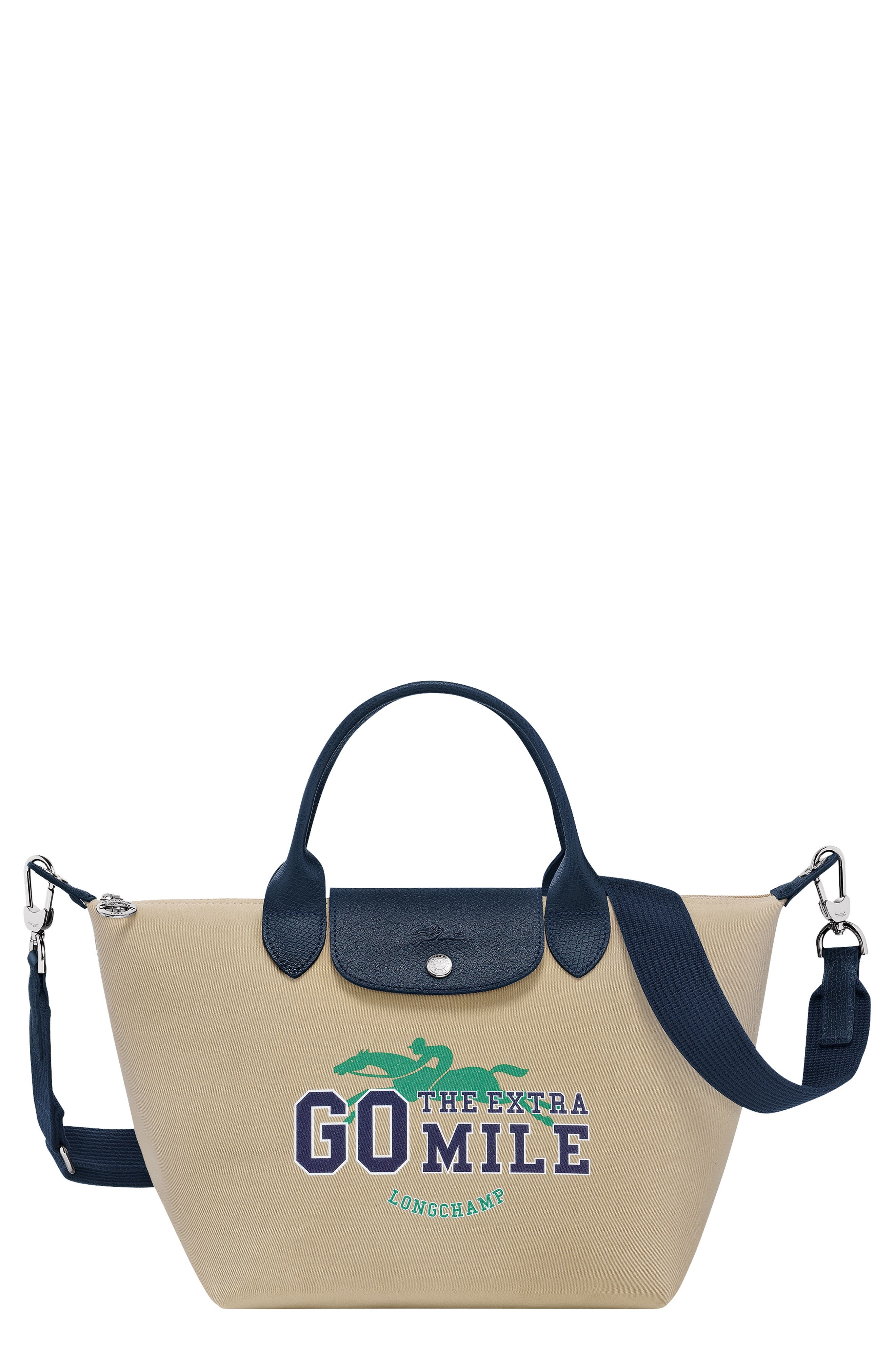 Longchamp Small Le Pliage Team Cotton Canvas Crossbody Bag, Main, color, 