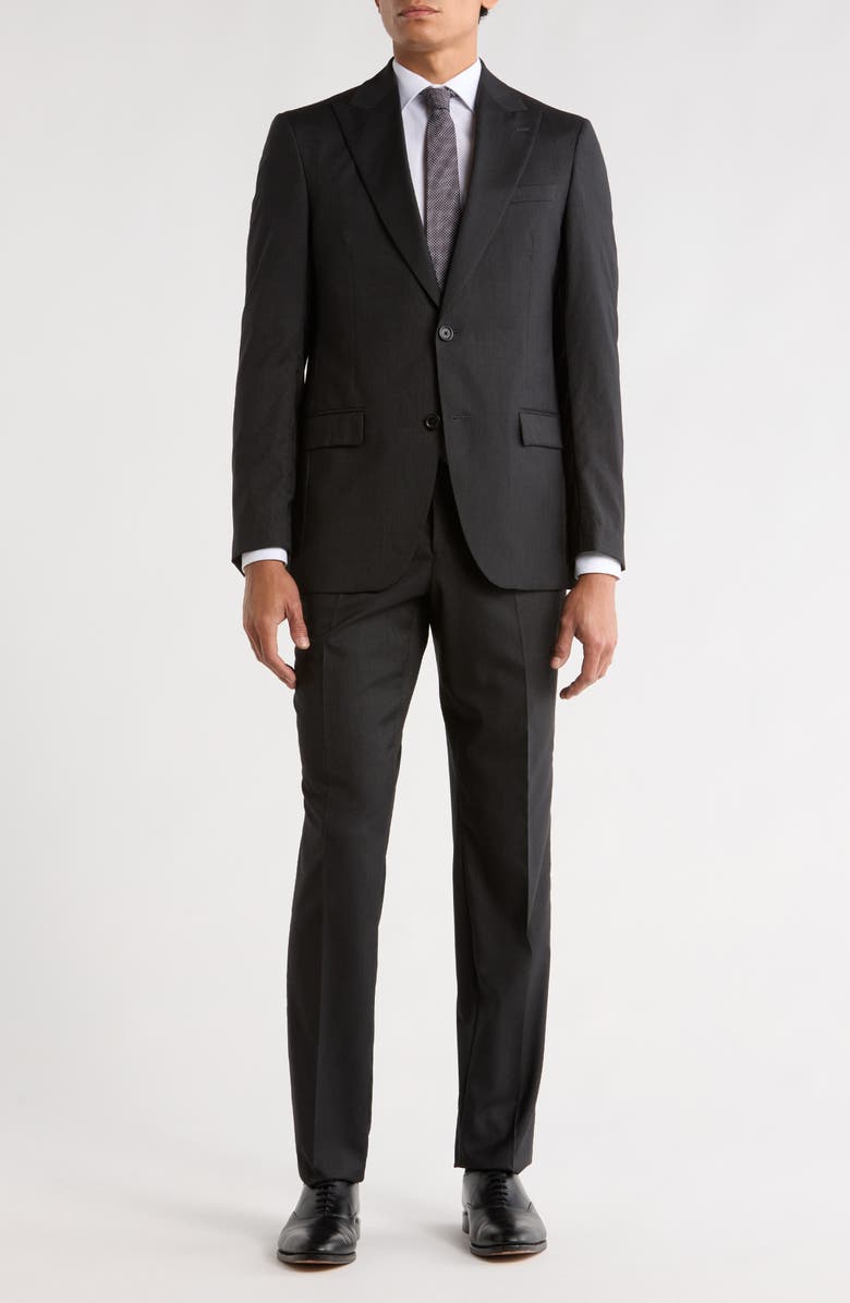 No Ordinary Joe by Ted Baker Jason Black Wool Suit, Main, color, Black