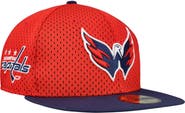 New Era Men's New Era Red/Navy Washington Capitals Mesh Crown Two-Tone 59FIFTY Fitted Hat
