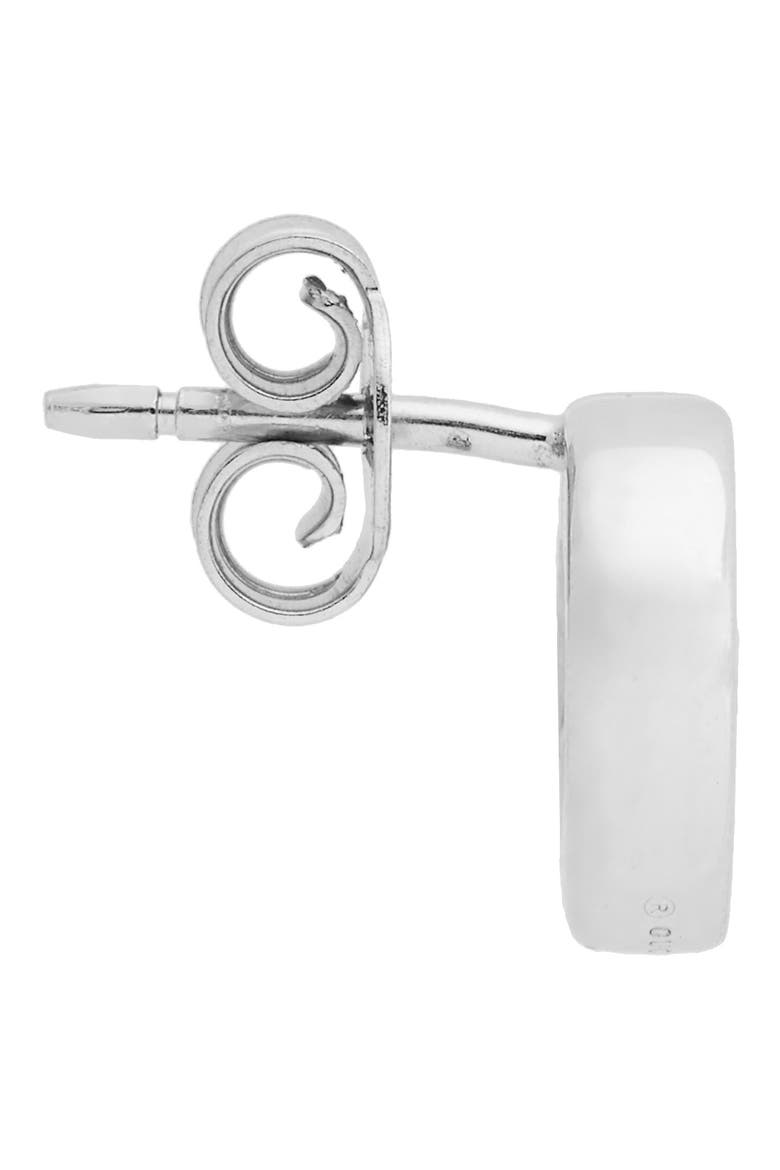 Interlocking-G Stud Earrings, Alternate, color, STERLING SILVER