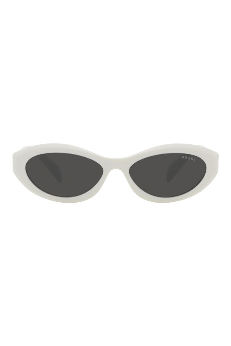 55mm Irregular Sunglasses, Main, color, BONE