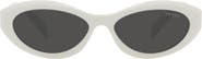 Prada 55mm Irregular Sunglasses