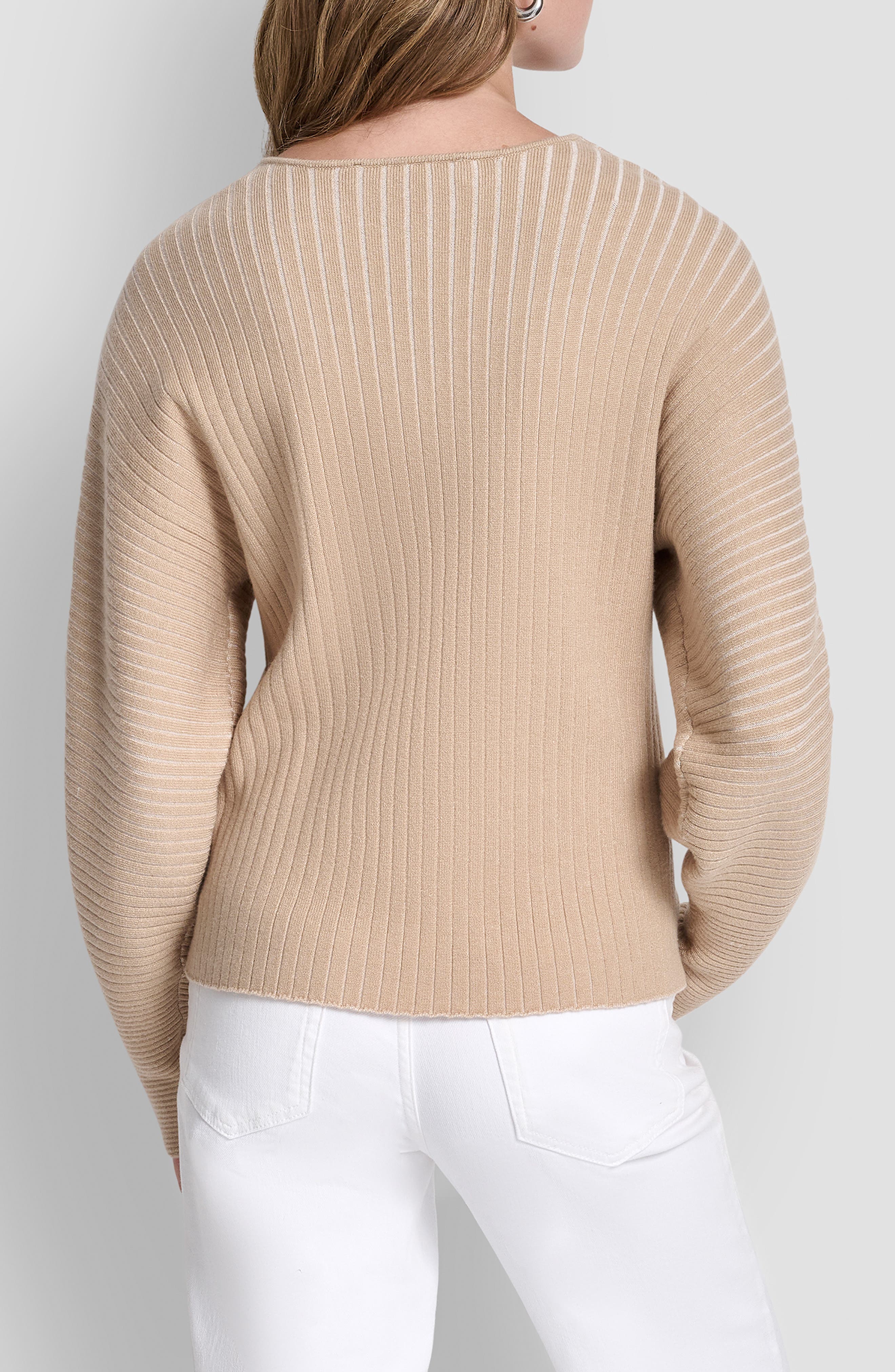 Transfer Rib V-Neck Sweater - image 2