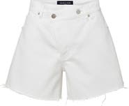 Veronica Beard Ellis Overlap Waistband Denim Shorts