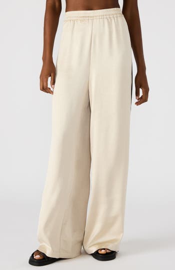 Steve Madden Women's Moxie Side-striped Pants In Neutral