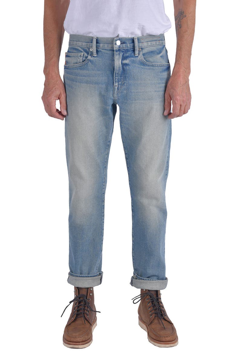 The Hammer Straight 14-Ounce Stretch Selvedge Baggy Jeans, Main, color, JULIAN