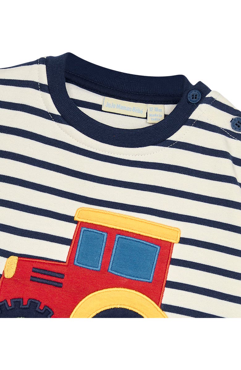 JOJO MAMAN BEBE Tractor Appliqué Sweatshirt & Joggers Set, Alternate, color, 