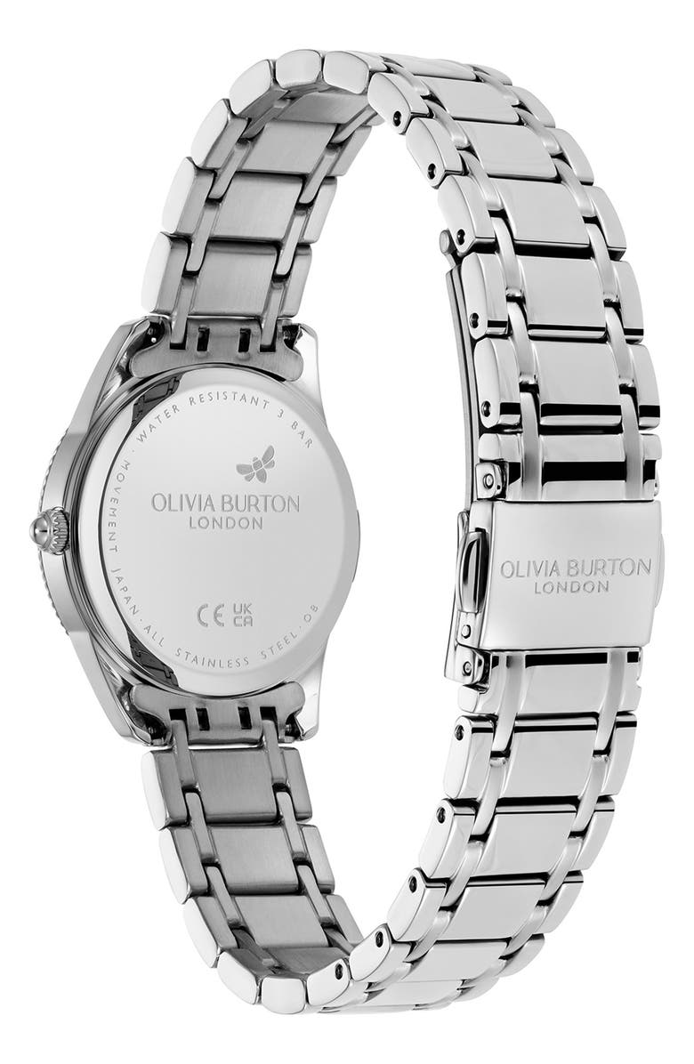 Olivia Burton Egerton Bracelet Watch, 28mm, Alternate, color, Silver/ Pink