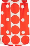 Dries Van Noten Polka Dot Pencil Skirt