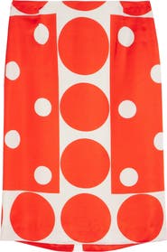 Dries Van Noten Polka Dot Pencil Skirt