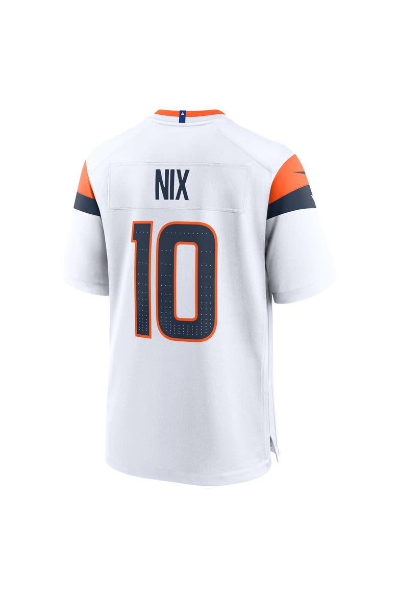 Men's Nike Bo Nix  White Denver Broncos Game Jersey, Alternate, color, White