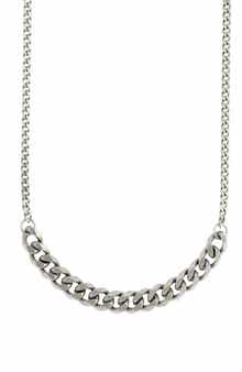 REBL Gender Inclusive Half Cuban Link Necklace