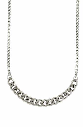 REBL Gender Inclusive Half Cuban Link Necklace
