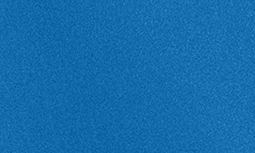 Xscape Evenings One-shoulder Ruffle Scuba Crepe Gown In Blue