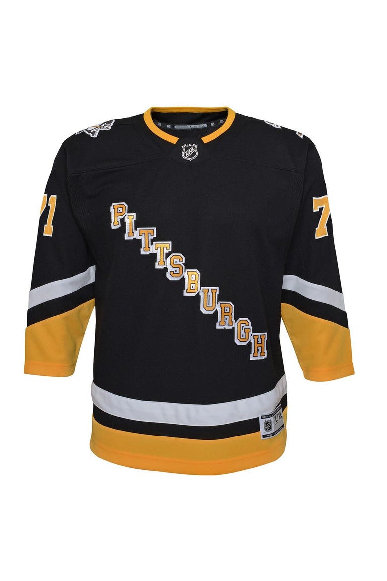 Youth Evgeni Malkin Black Pittsburgh Penguins 2021/22 Alternate Premier Player Jersey, Alternate, color, Black