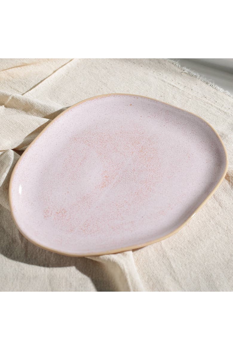 Oval Dinner Plate Set of 6, Alternate, color, Litchi