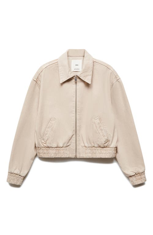 Mango Denim Bomber Jacket