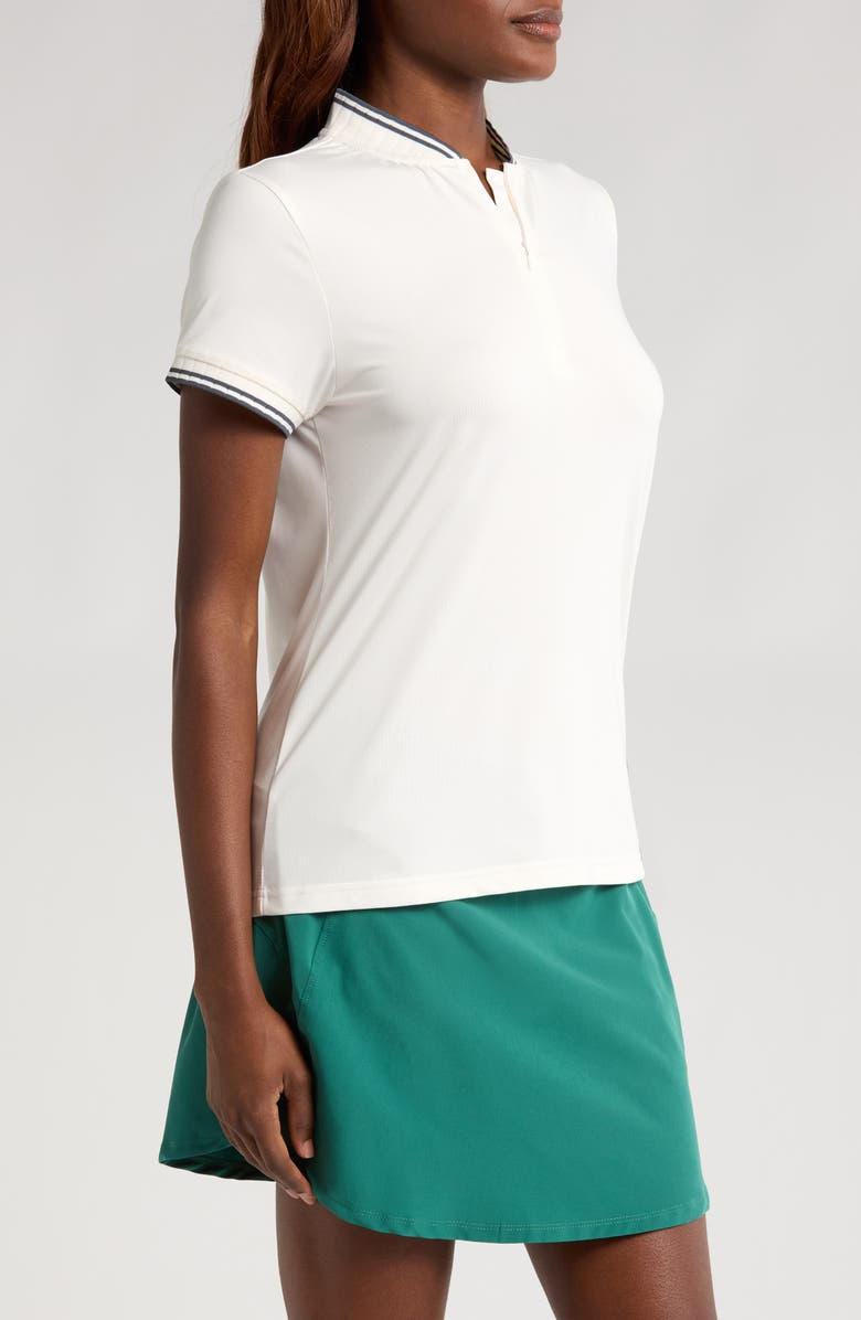 Swannies Tara Tipped Half Zip Polo, Alternate, color, 