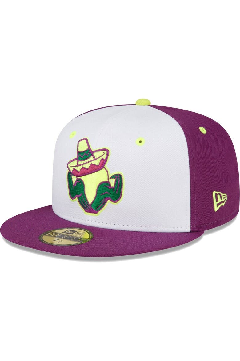 Men's New Era White Cedar Rapids Kernels Copa De La Diversion 59FIFTY Fitted Hat, Main, color, White