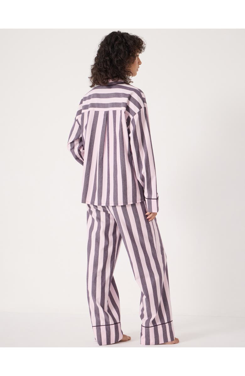 Hush Cotton Stripe Pajamas, Alternate, color, Purple Stripe