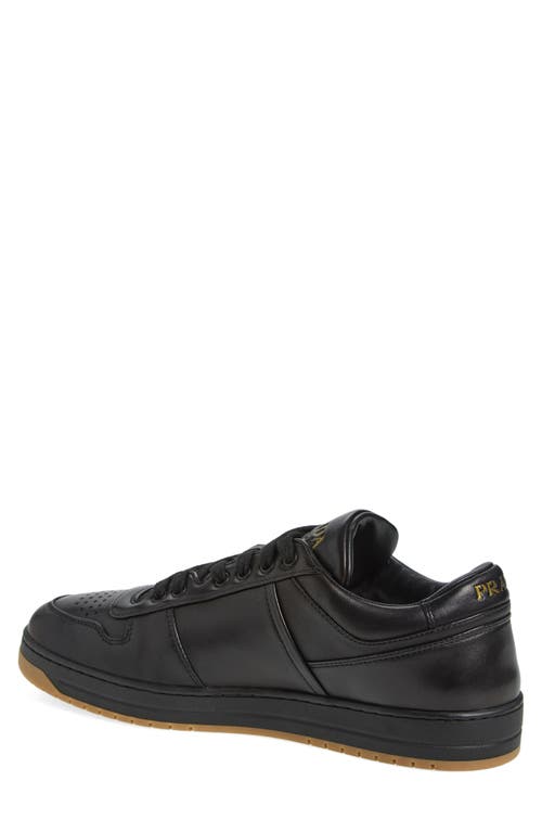 Prada Downtown Sneaker Aus Nappa-leder In Nero
