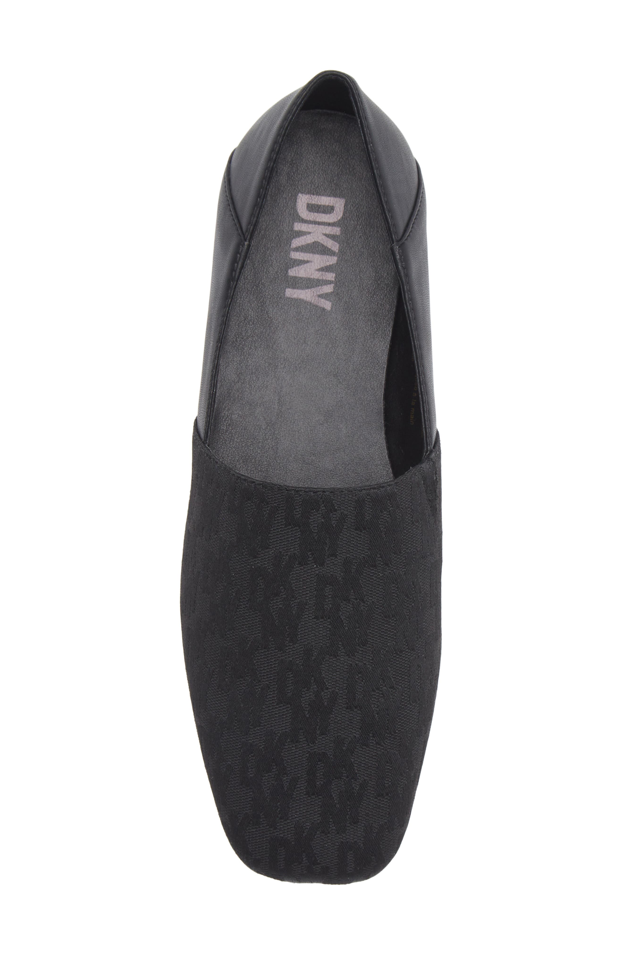DKNY Fabrice Logo Jacquard Flat, Alternate, color, Black