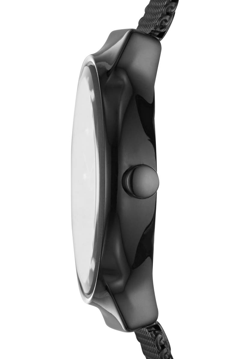 Skagen Freja Crystal Accent Mesh Strap Watch, 26mm, Alternate, color, 