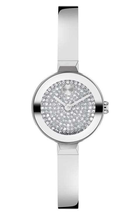Bold Bangle Mini Pave Bracelet Watch