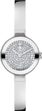 Movado Bold Bangle Mini Pave Bracelet Watch