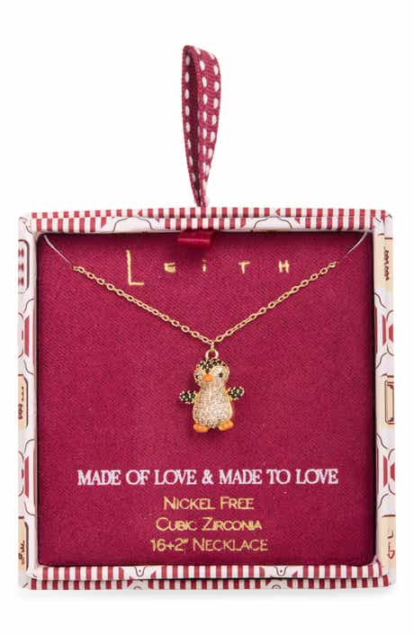 Pavé Penguin Pendant Necklace