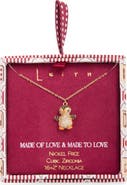 Leith Pavé Penguin Pendant Necklace