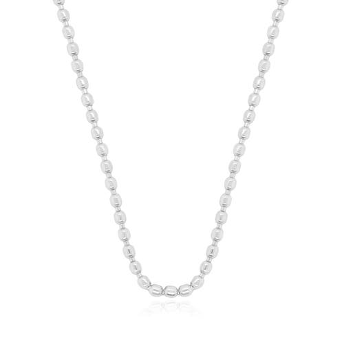 The Lovery Fine Jewelry Nugget Bead Chain Necklace In Silver