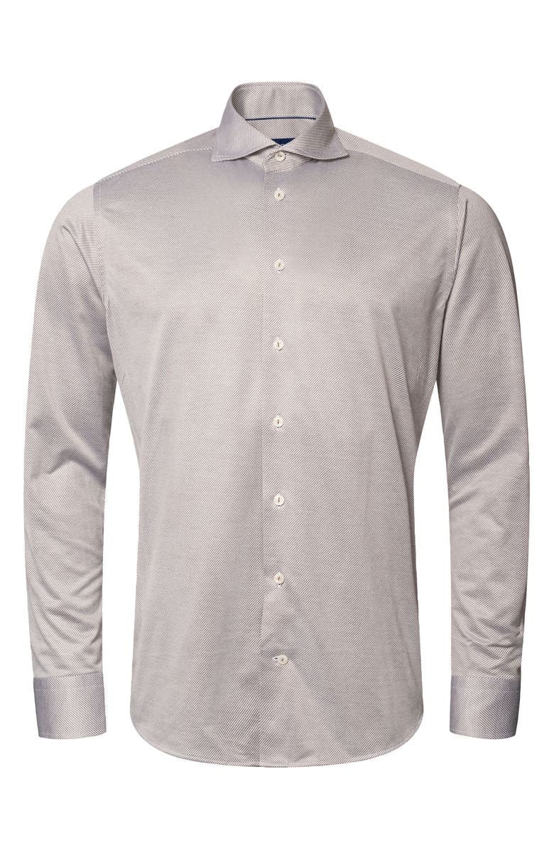 Eton King Contemporary Fit Stripe Cotton Dress Shirt, Alternate, color, 