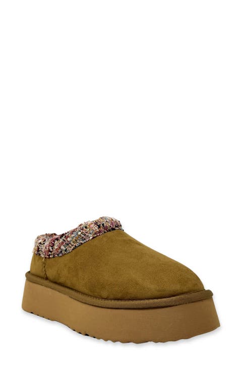 Tai Faux Suede Platform Mule