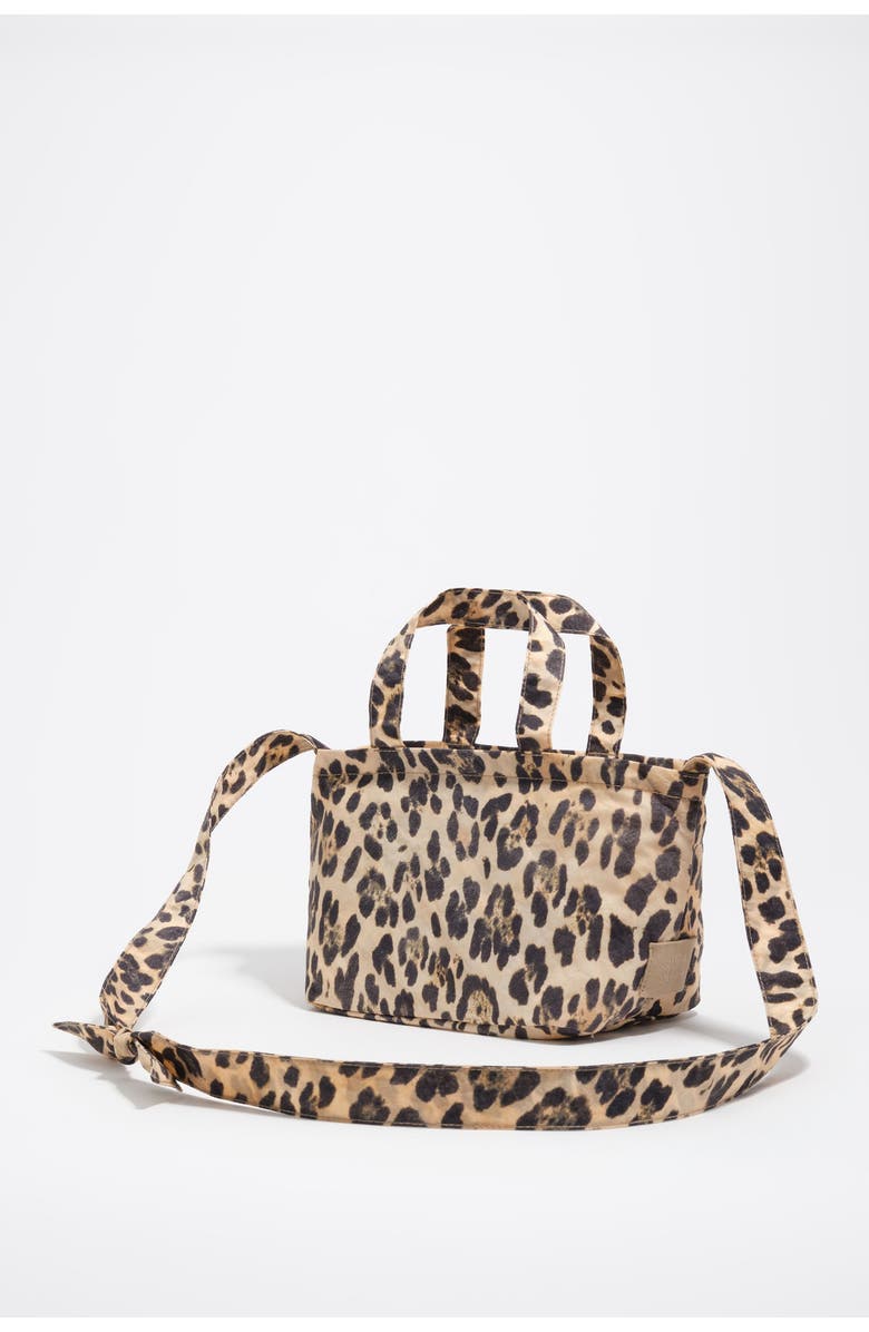 Bimba y Lola Leopard Nylon Mini Bag, Alternate, color, Leopard Natural