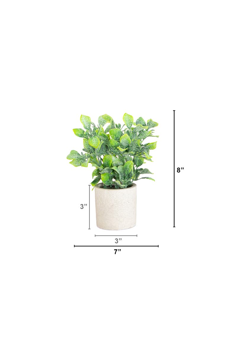 8-in Artificial Mixed Plant in Decorative Planter - Set of 3, Alternate, color, Green